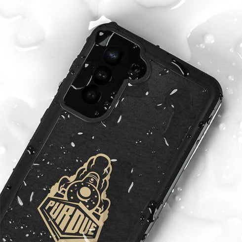 Purdue University Signature Logo Galaxy S24 Plus Waterproof Case